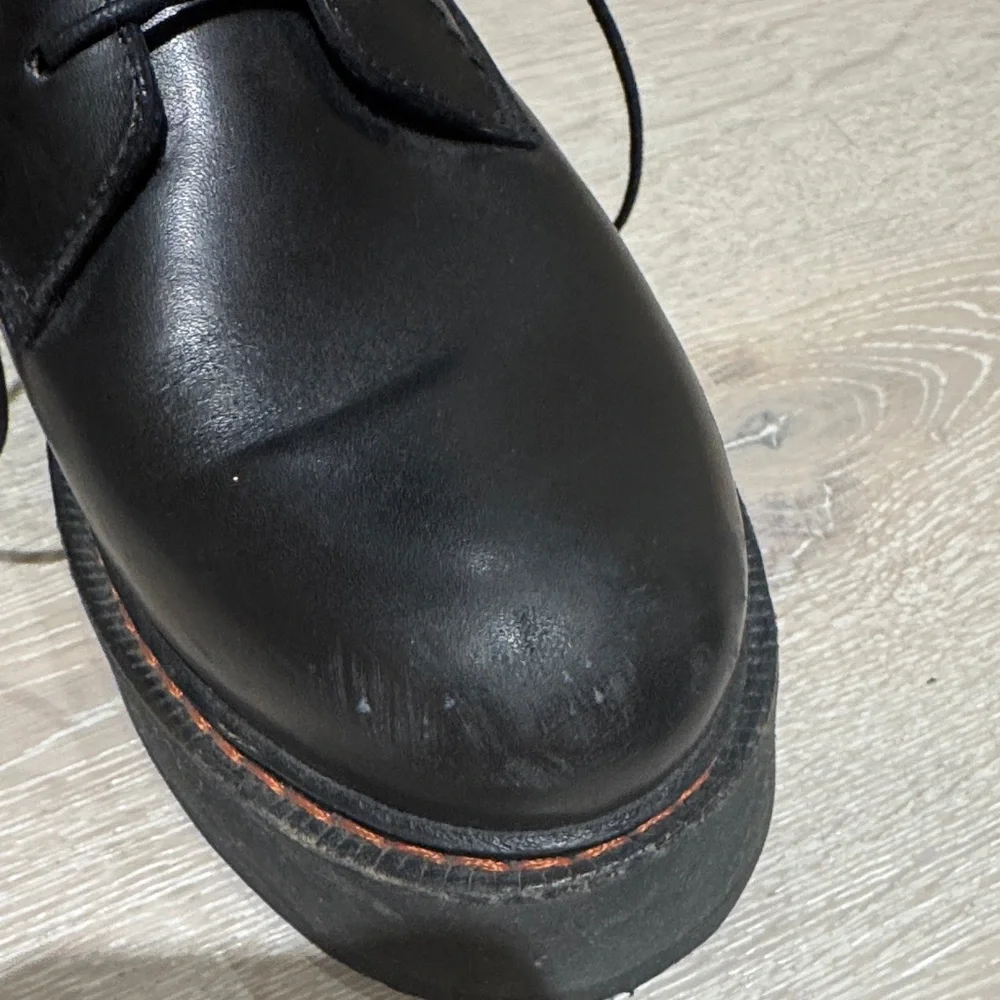 R13 Black single stack leather boots - Picture 8 of 9